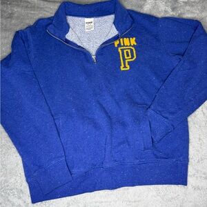 PINK Victoria's Secret Blue Quarter-Zip